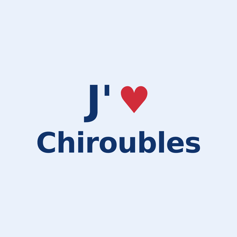 Sticker personnalisé Chiroubles — design J'aime Chiroubles