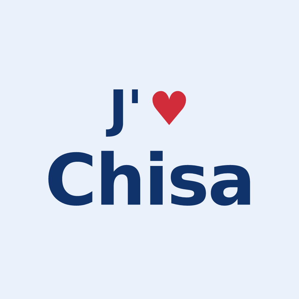 Sticker personnalisé Chisa — design J'aime Chisa