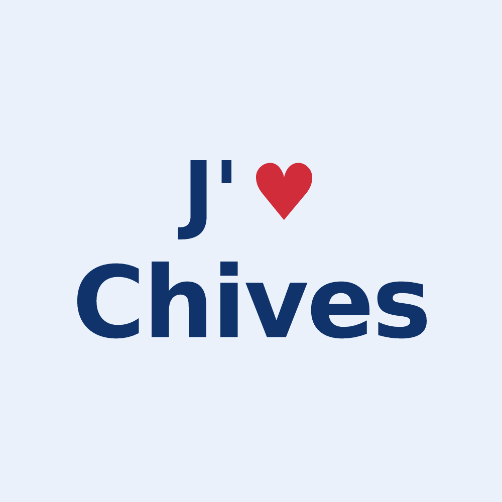 Sticker personnalisé Chives — design J'aime Chives