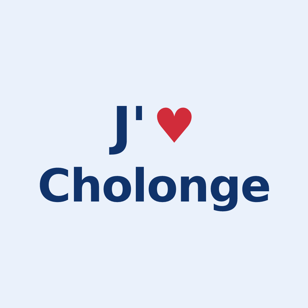 Sticker personnalisé Cholonge — design J'aime Cholonge