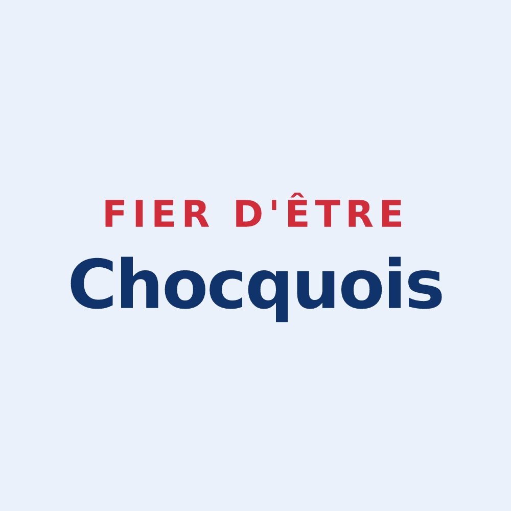Sticker « Fier d'être Chocquois » — design pour Choqueuse-les-Bénards