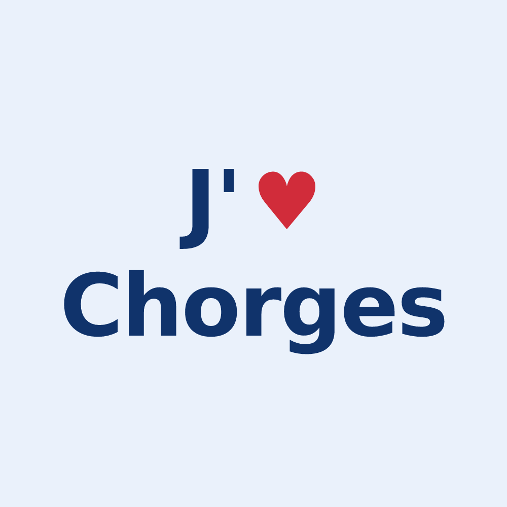 Sticker personnalisé Chorges — design J'aime Chorges
