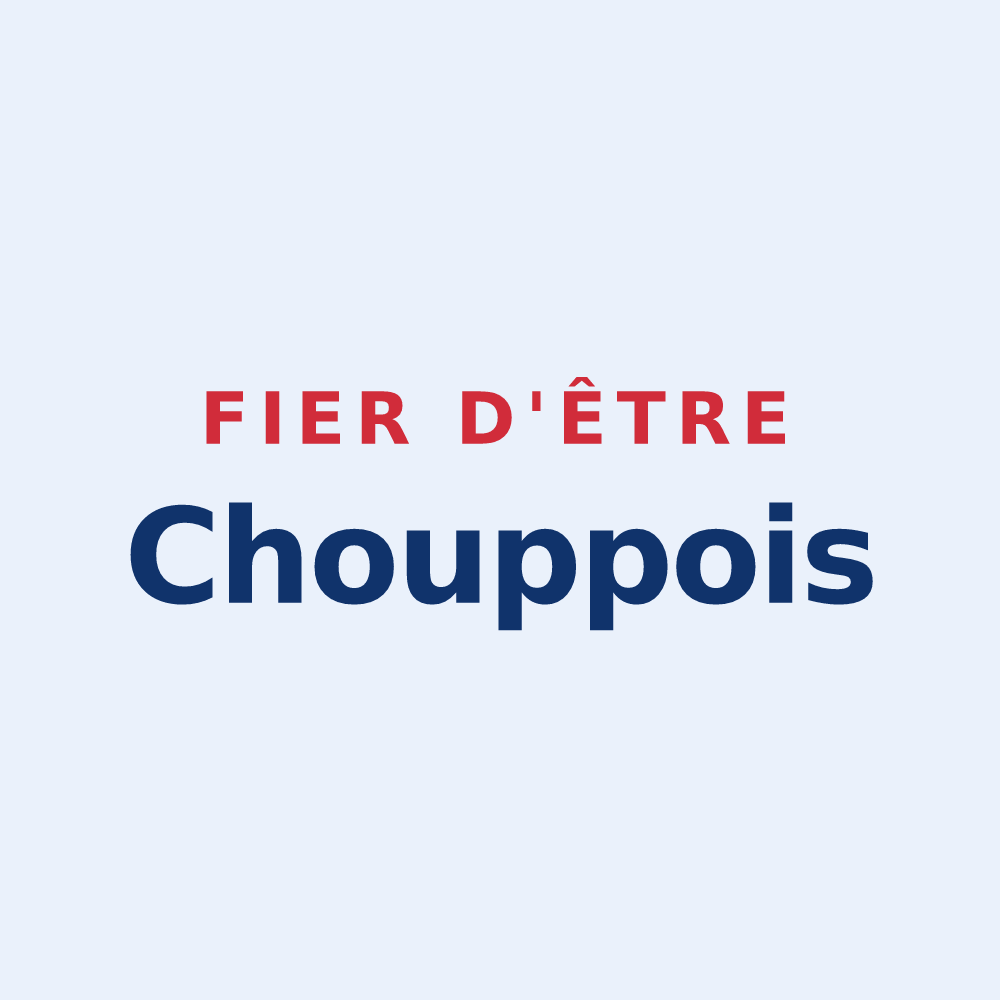 Sticker « Fier d'être Chouppois » — design pour Chouppes