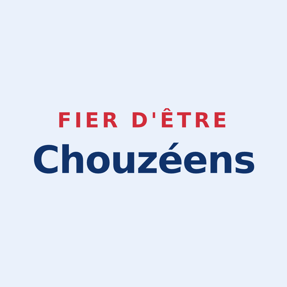 Sticker « Fier d'être Chouzéens » — design pour Chouzé-sur-Loire