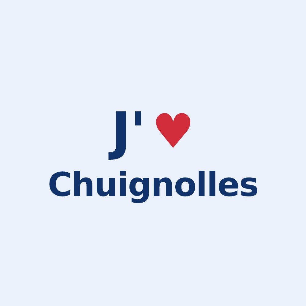 Sticker personnalisé Chuignolles — design J'aime Chuignolles