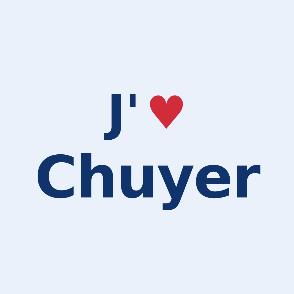 Sticker personnalisé Chuyer — design J'aime Chuyer
