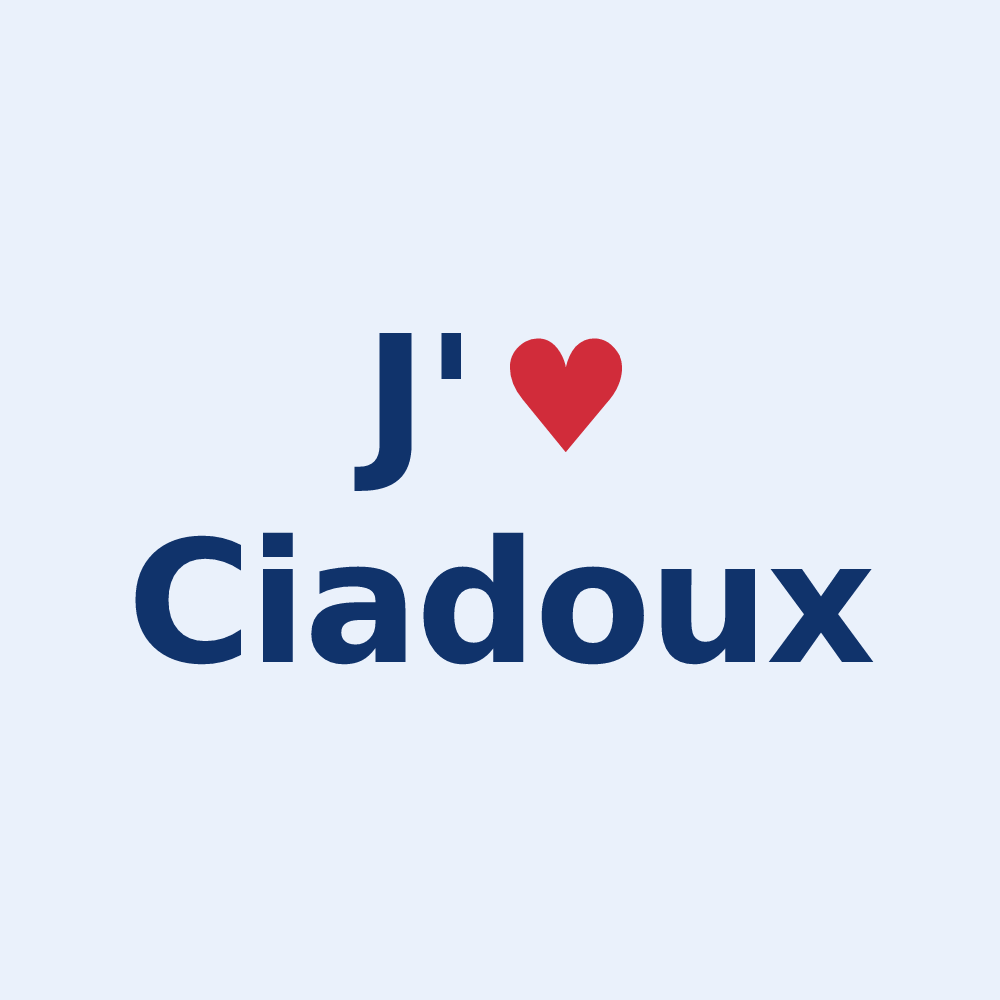 Sticker personnalisé Ciadoux — design J'aime Ciadoux