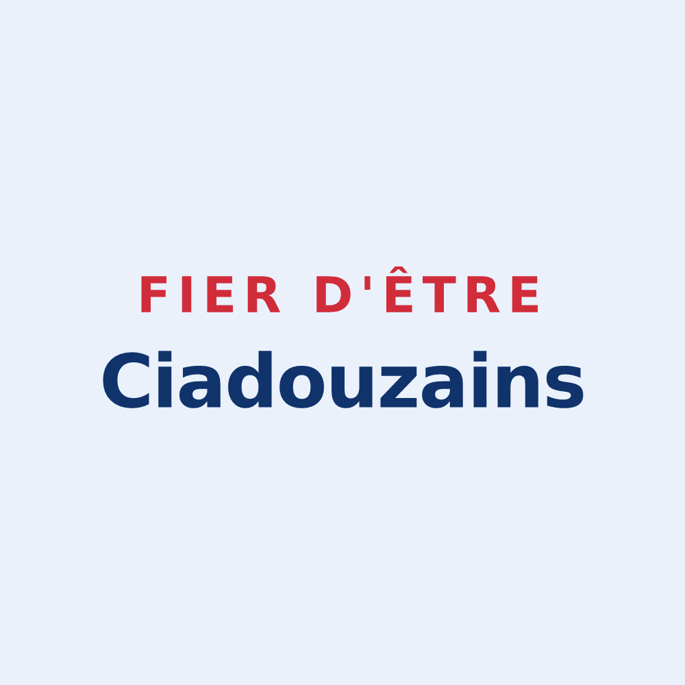 Sticker « Fier d'être Ciadouzains » — design pour Ciadoux