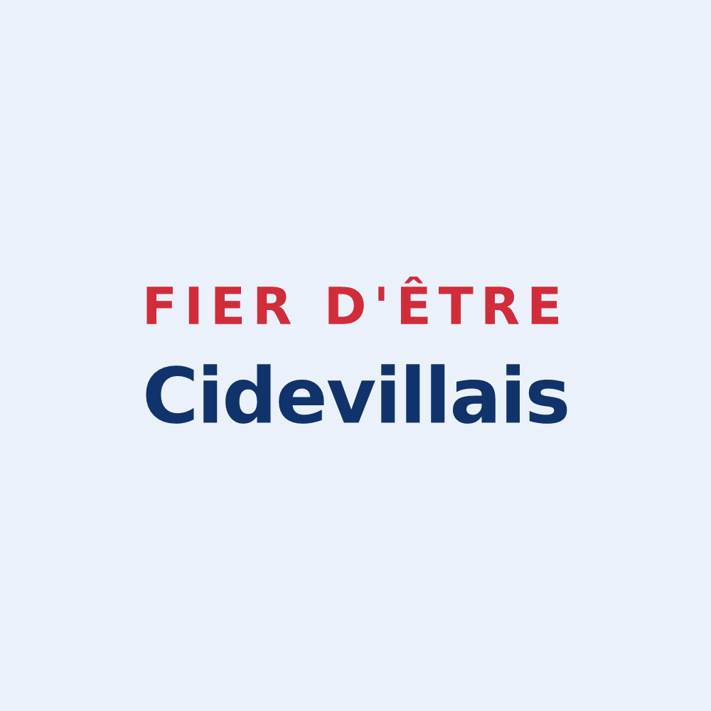Sticker « Fier d'être Cidevillais » — design pour Cideville
