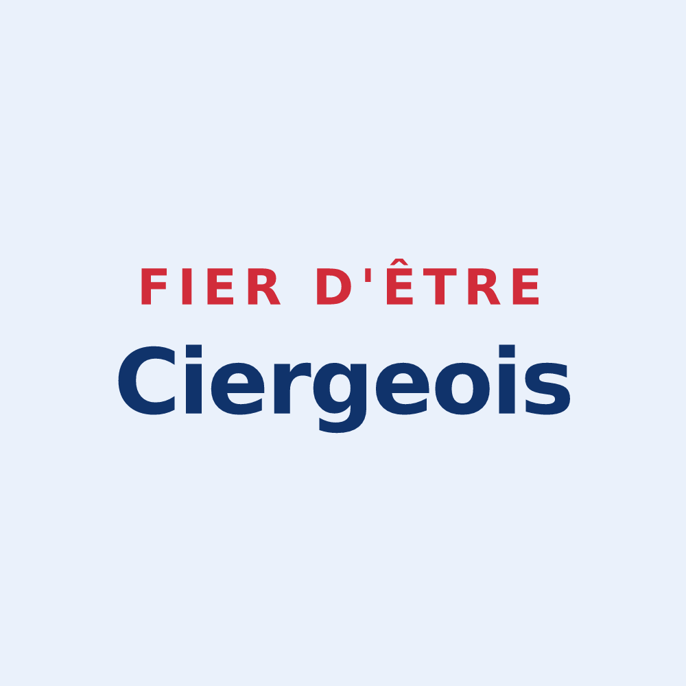 Sticker « Fier d'être Ciergeois » — design pour Cierges