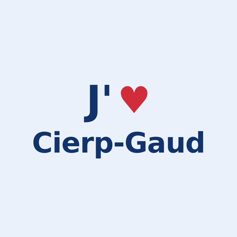 Sticker personnalisé Cierp-Gaud — design J'aime Cierp-Gaud