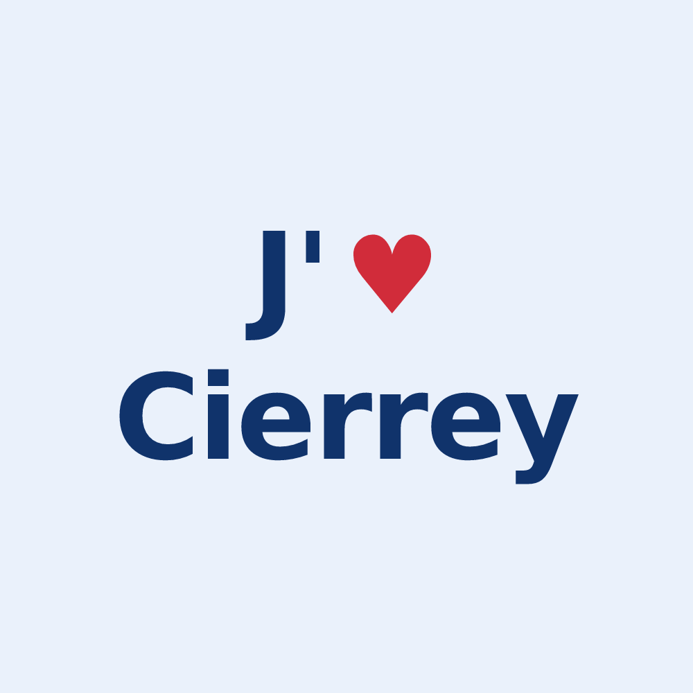 Sticker personnalisé Cierrey — design J'aime Cierrey