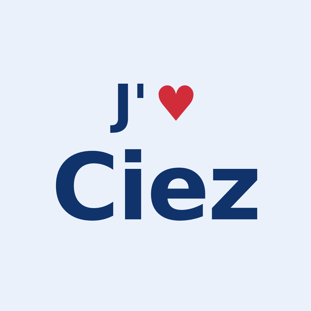 Sticker personnalisé Ciez — design J'aime Ciez