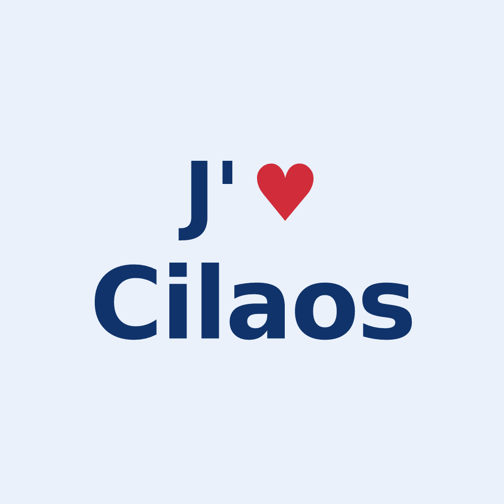 Sticker personnalisé Cilaos — design J'aime Cilaos