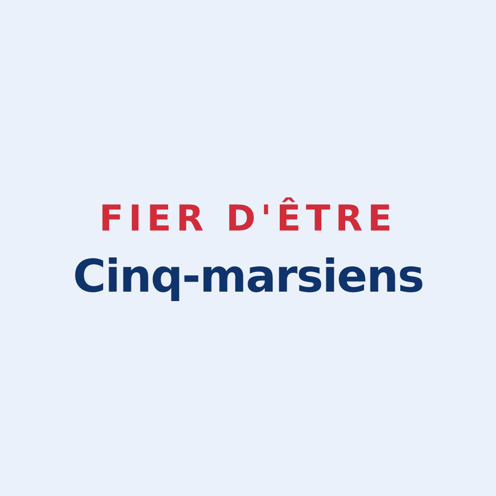 Sticker « Fier d'être Cinq-marsiens » — design pour Cinq-Mars-la-Pile