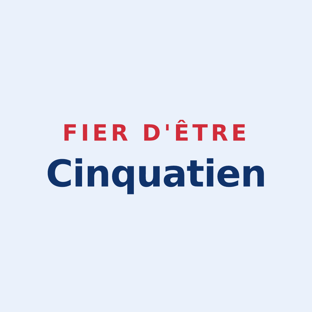 Sticker « Fier d'être Cinquatien » — design pour Cinqueux