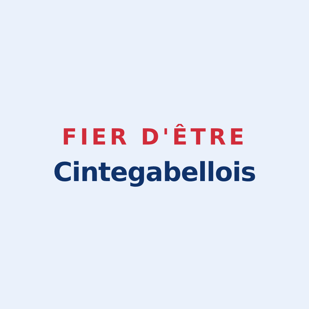 Sticker « Fier d'être Cintegabellois » — design pour Cintegabelle