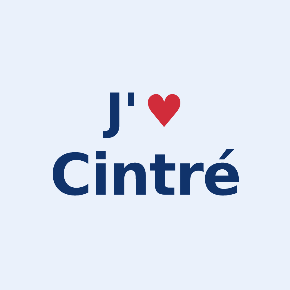 Sticker personnalisé Cintré — design J'aime Cintré