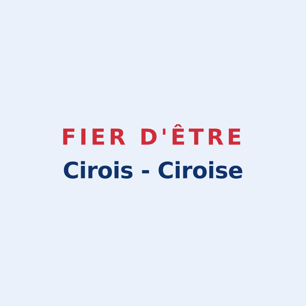 Sticker « Fier d'être Cirois - Ciroise » — design pour Cires-lès-Mello