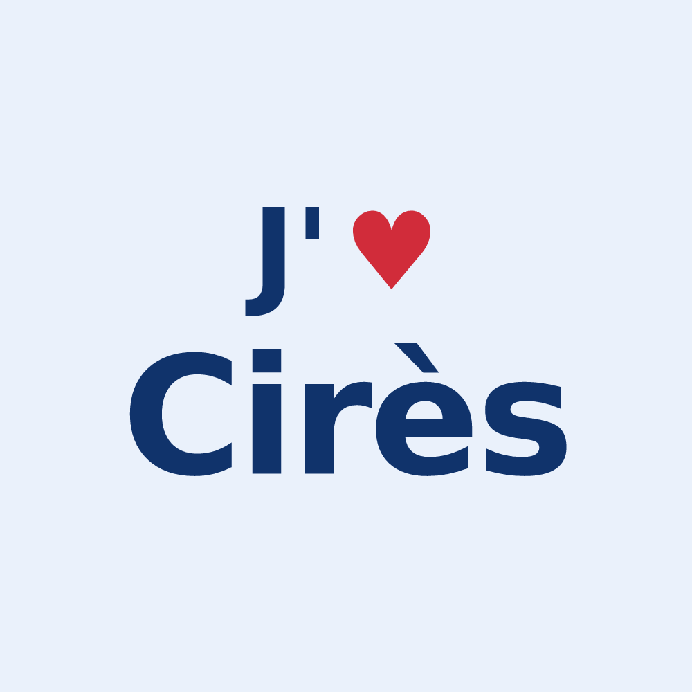 Sticker personnalisé Cirès — design J'aime Cirès