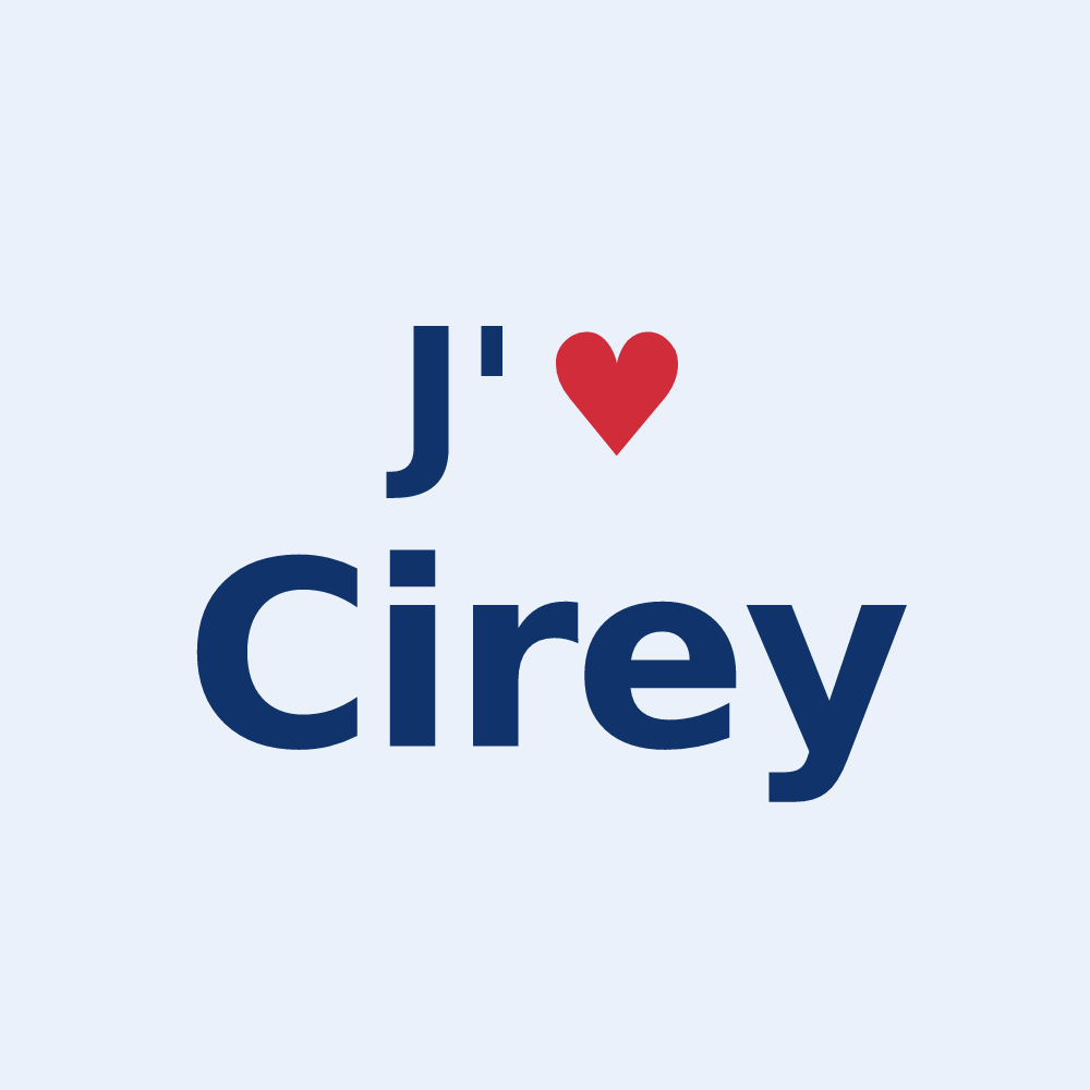 Sticker personnalisé Cirey — design J'aime Cirey