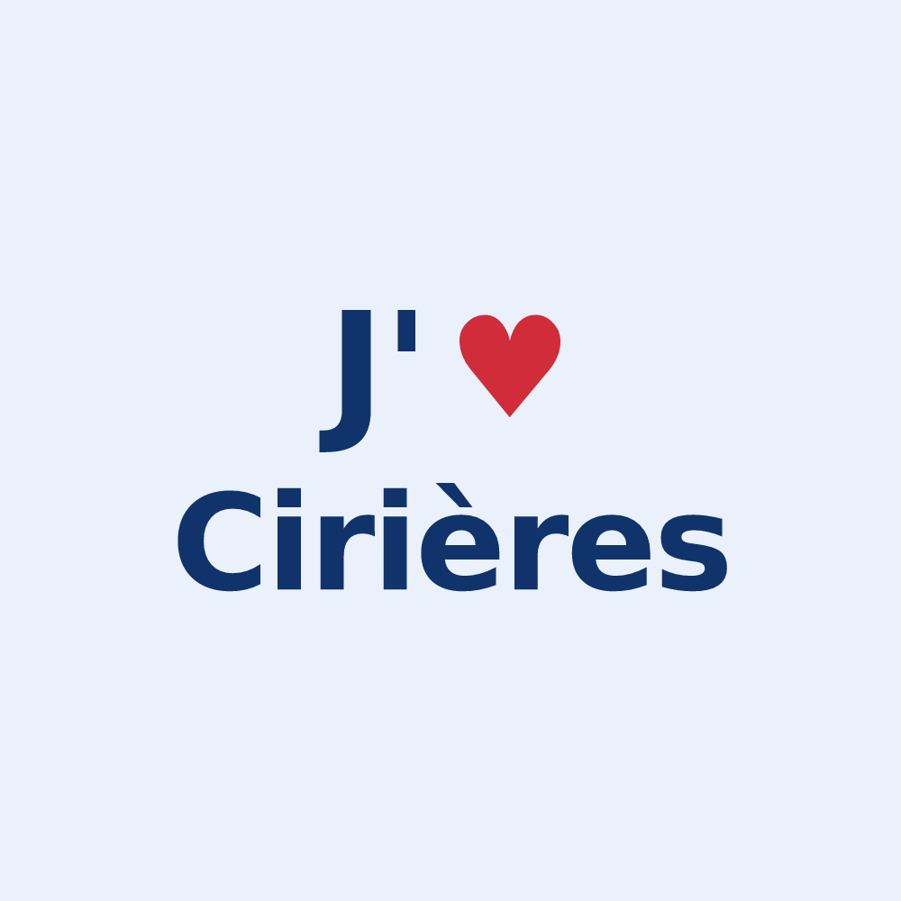 Sticker personnalisé Cirières — design J'aime Cirières