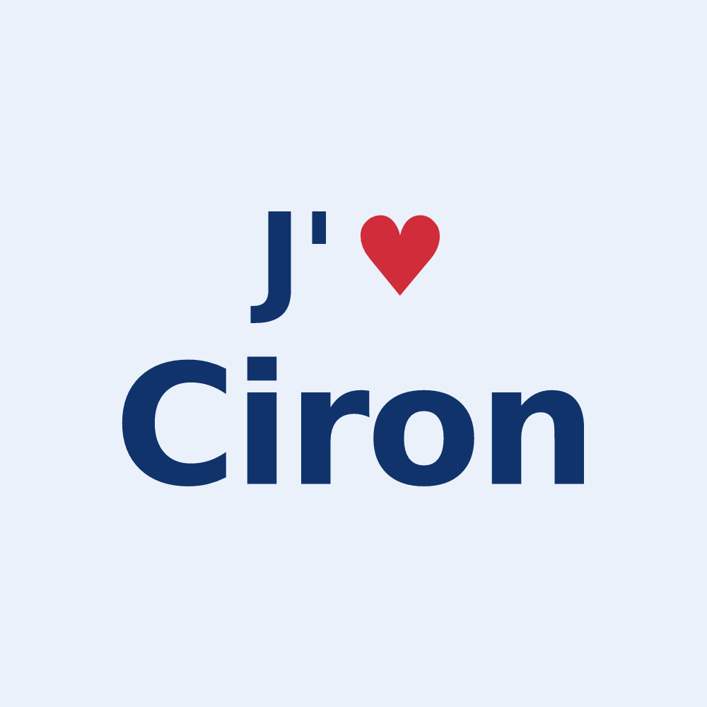 Sticker personnalisé Ciron — design J'aime Ciron
