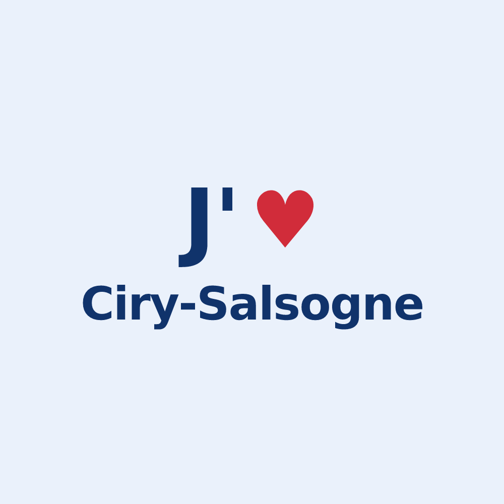 Sticker personnalisé Ciry-Salsogne — design J'aime Ciry-Salsogne