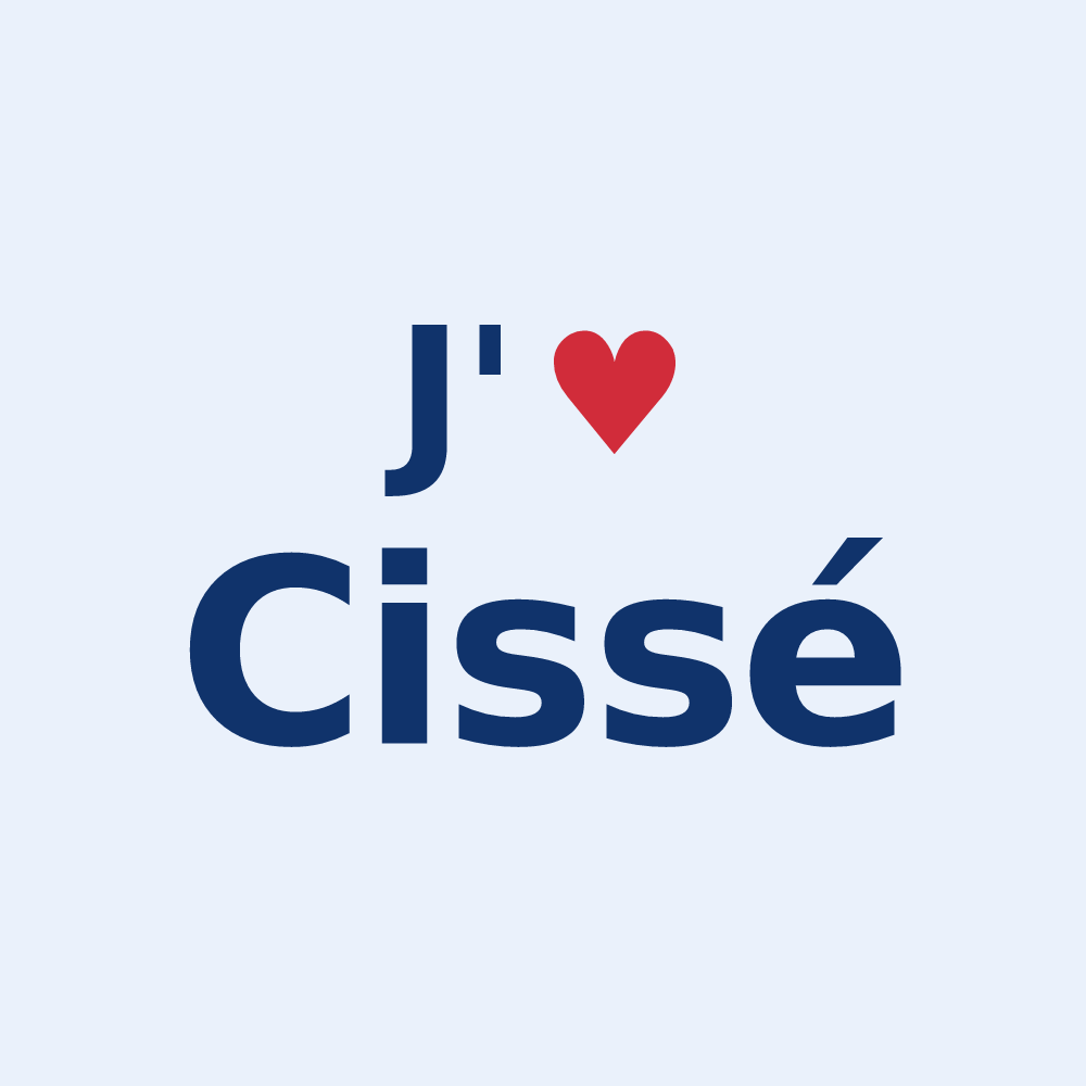 Sticker personnalisé Cissé — design J'aime Cissé