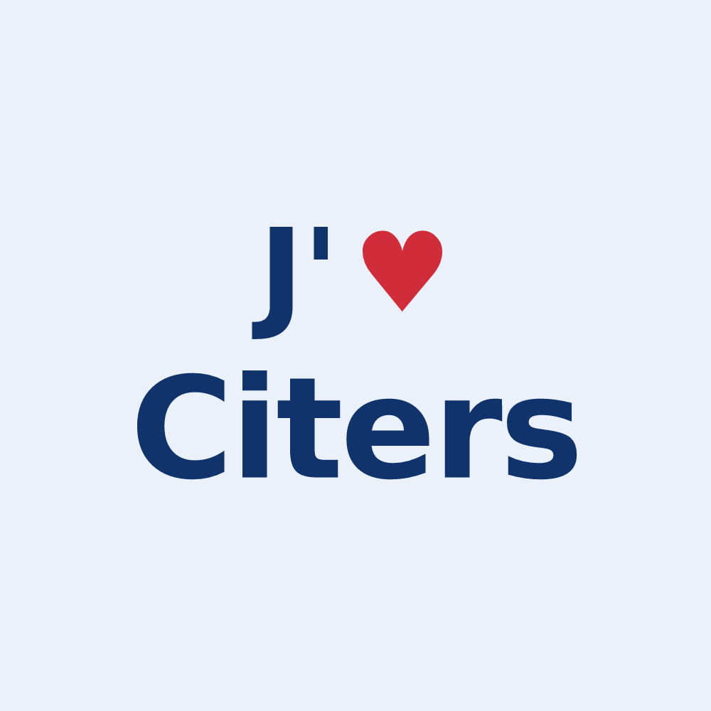 Sticker personnalisé Citers — design J'aime Citers
