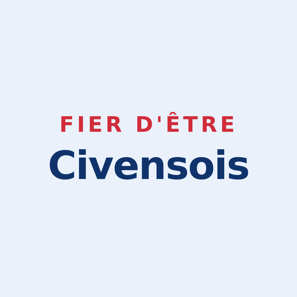 Sticker « Fier d'être Civensois » — design pour Civens