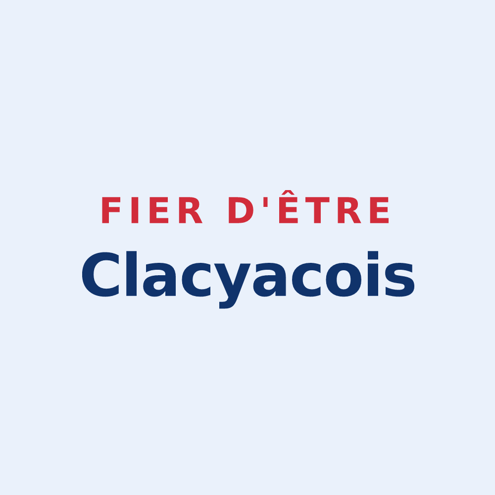 Sticker « Fier d'être Clacyacois » — design pour Clacy-et-Thierret