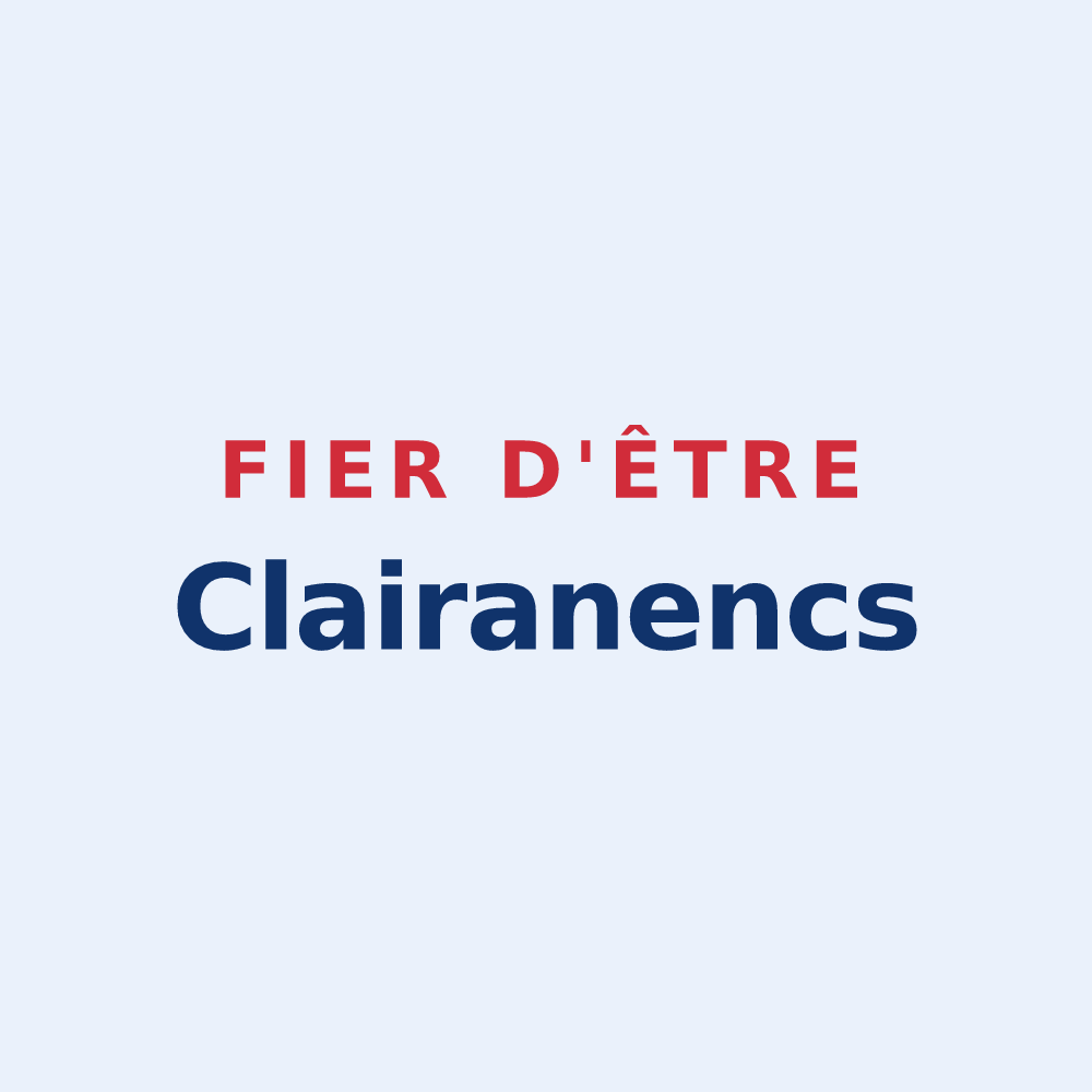 Sticker « Fier d'être Clairanencs » — design pour Claira