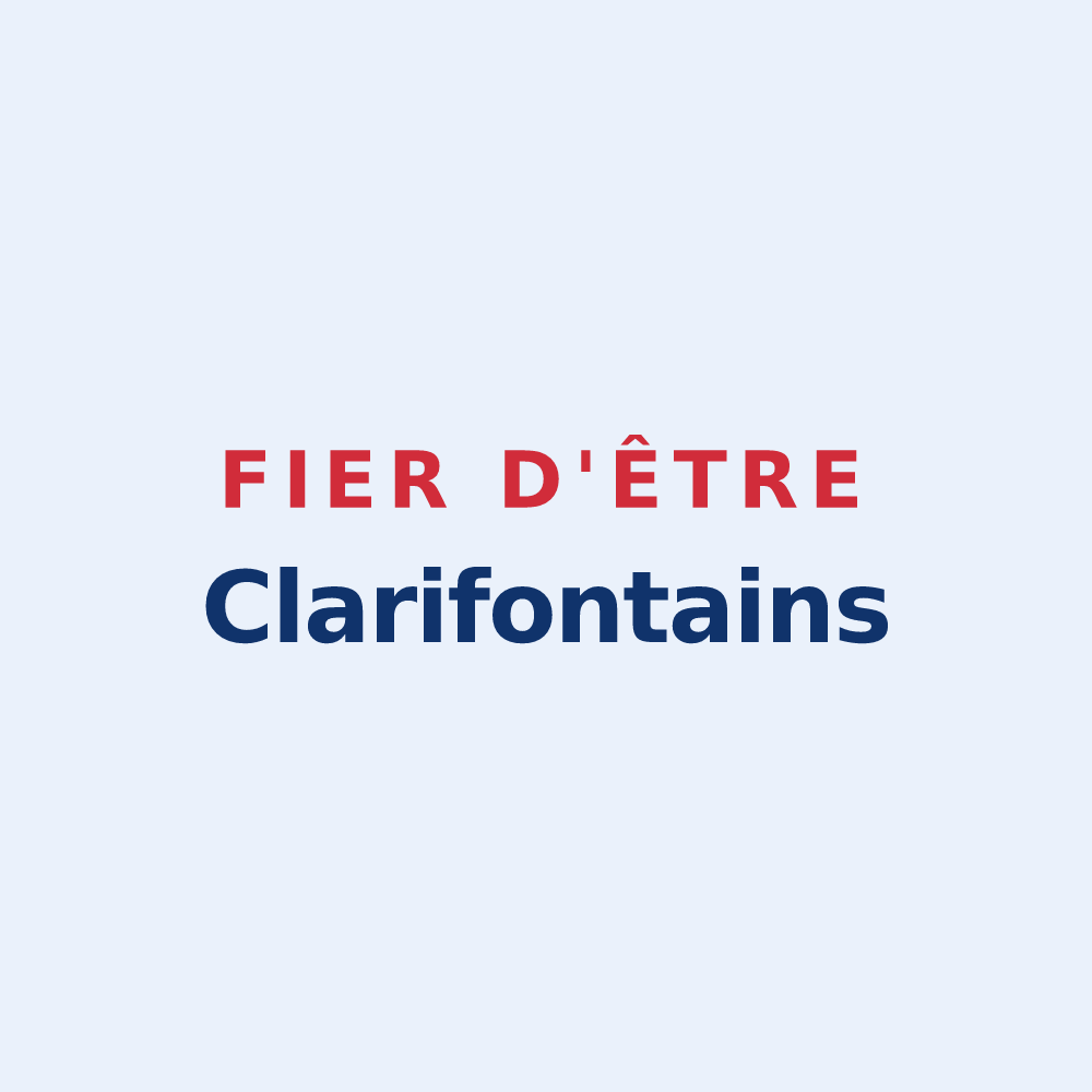 Sticker « Fier d'être Clarifontains » — design pour Clairefontaine-en-Yvelines