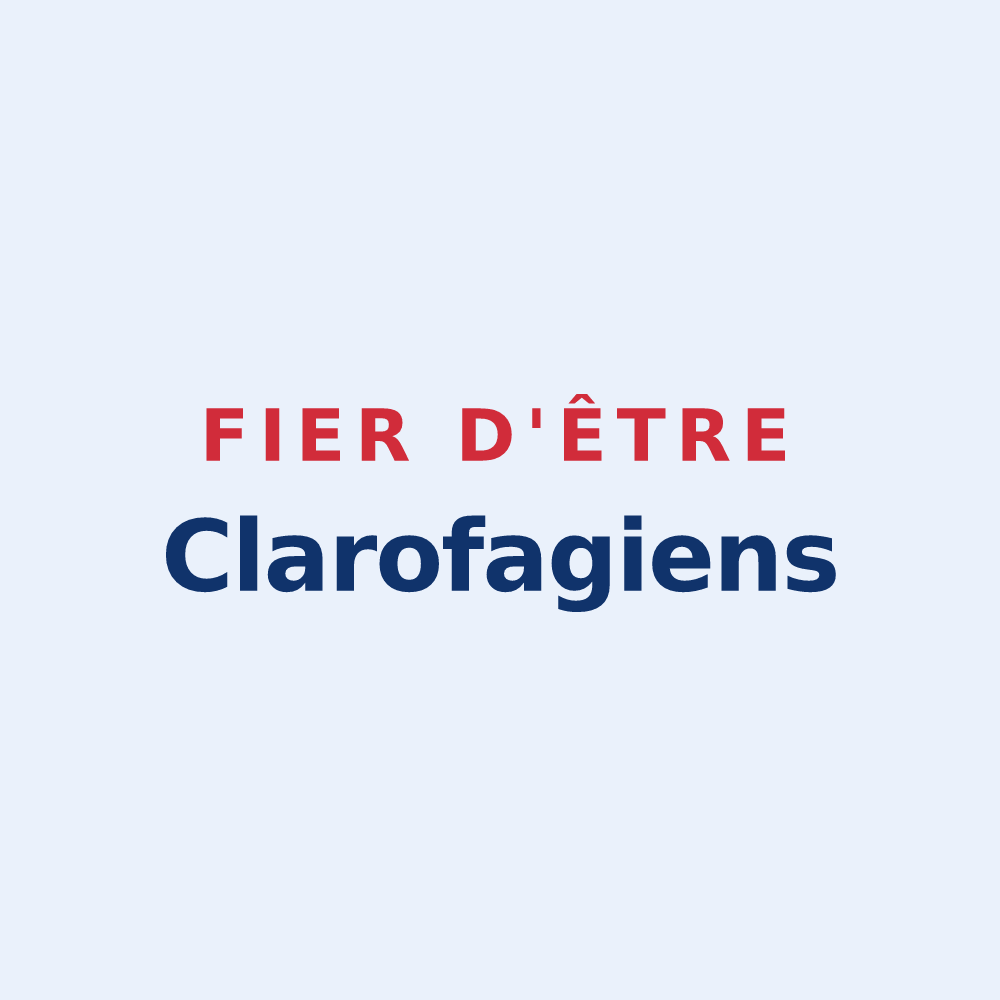 Sticker « Fier d'être Clarofagiens » — design pour Clairfayts
