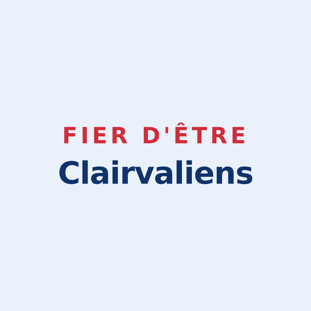 Sticker « Fier d'être Clairvaliens » — design pour Clairvaux-les-Lacs