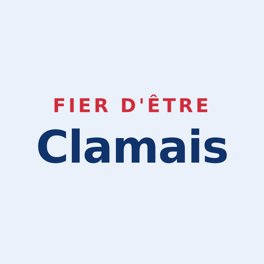 Sticker « Fier d'être Clamais » — design pour Clam