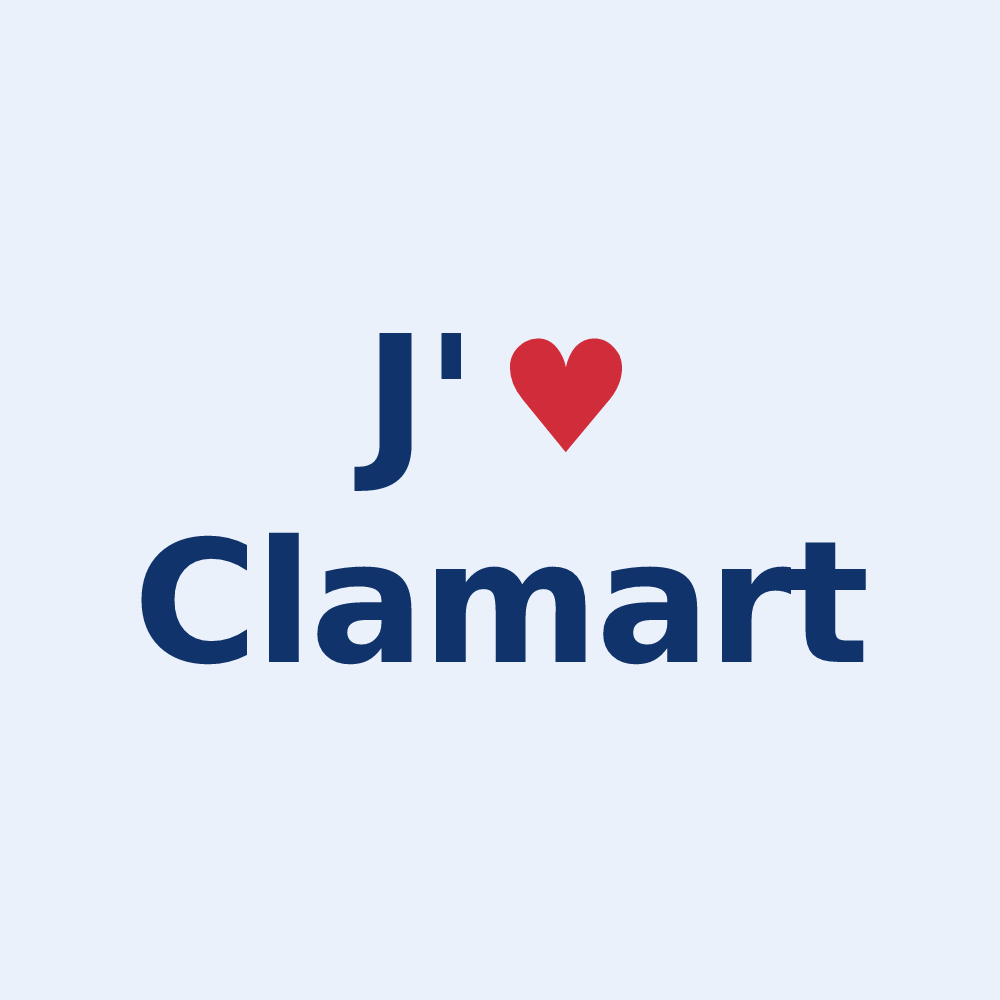 Sticker personnalisé Clamart — design J'aime Clamart