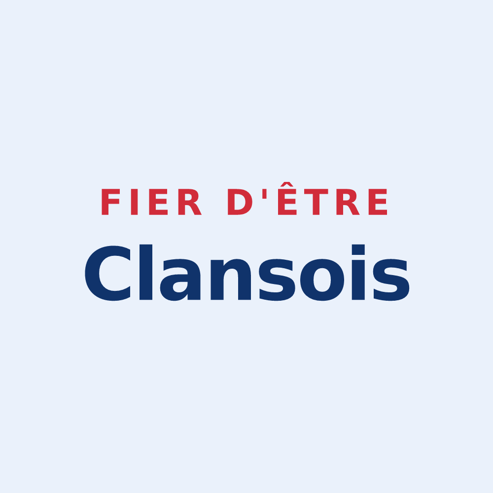 Sticker « Fier d'être Clansois » — design pour Clans