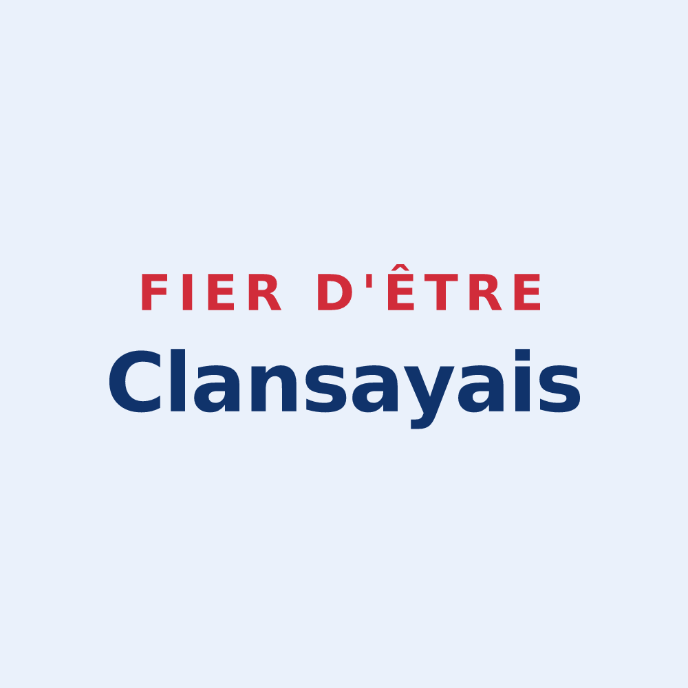 Sticker « Fier d'être Clansayais » — design pour Clansayes