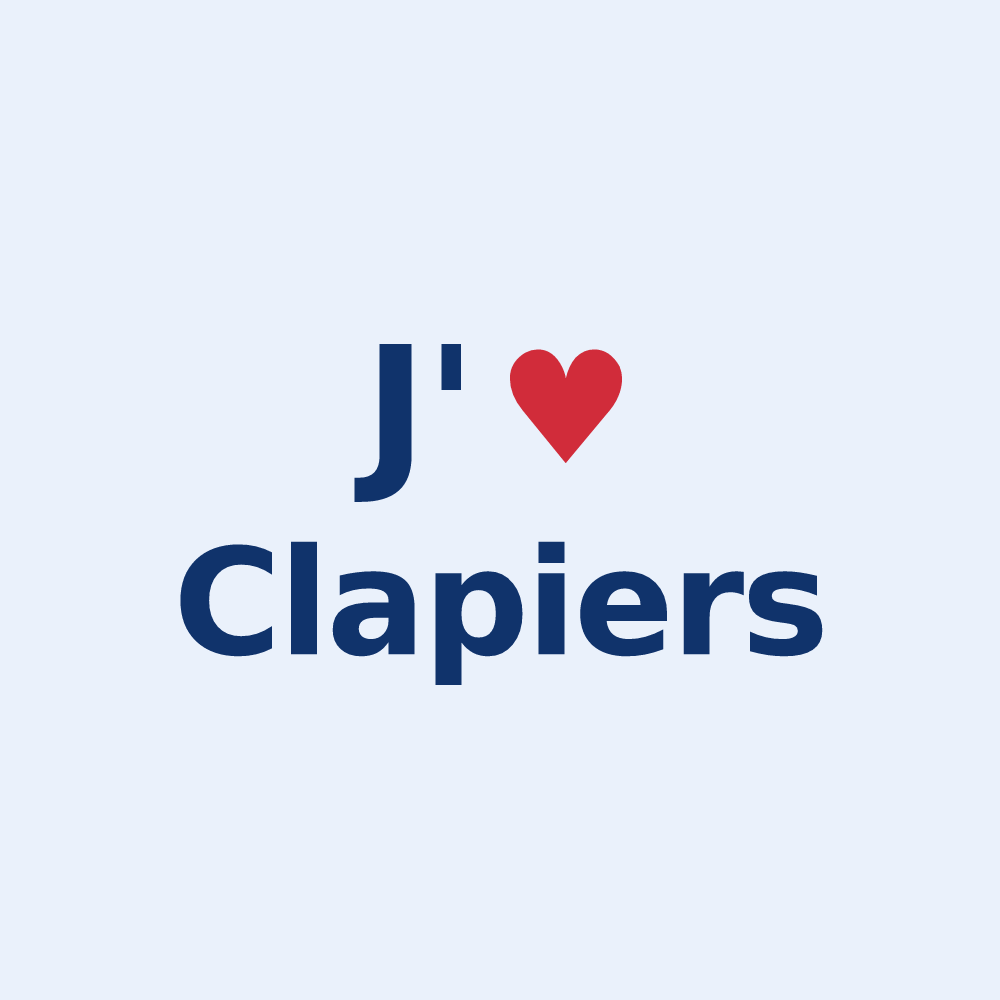Sticker personnalisé Clapiers — design J'aime Clapiers
