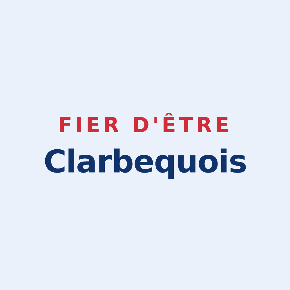 Sticker « Fier d'être Clarbequois » — design pour Clarbec