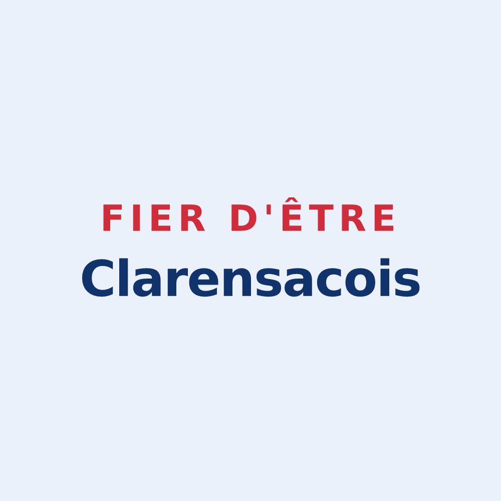 Sticker « Fier d'être Clarensacois » — design pour Clarensac