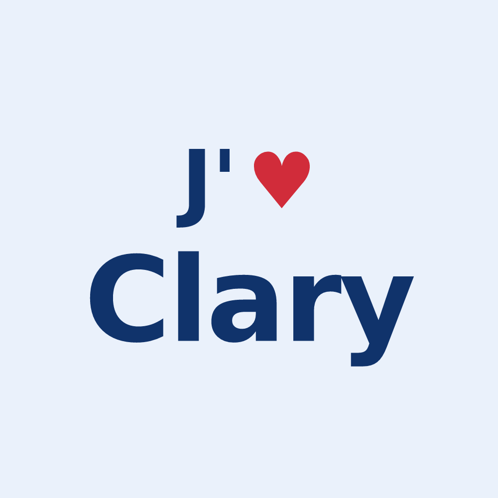 Sticker personnalisé Clary — design J'aime Clary