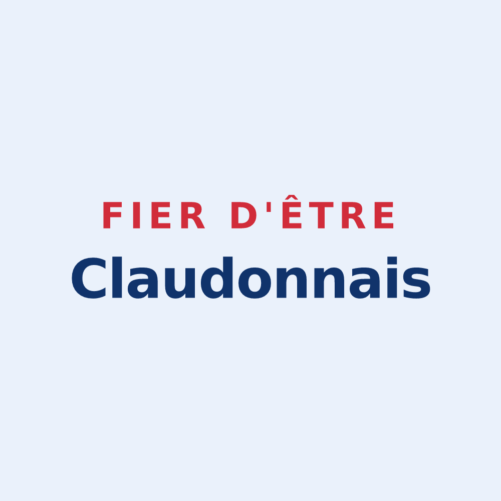 Sticker « Fier d'être Claudonnais » — design pour Claudon
