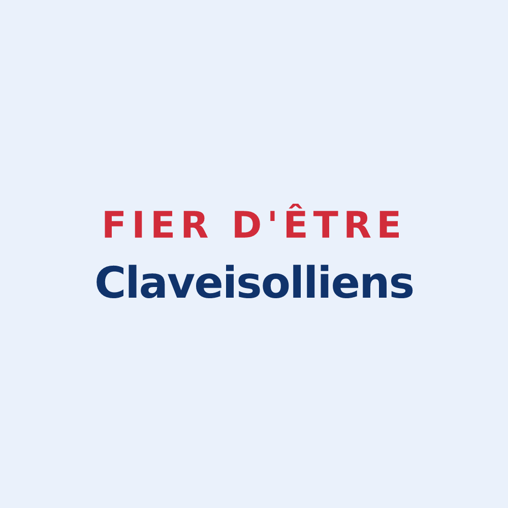 Sticker « Fier d'être Claveisolliens » — design pour Claveisolles