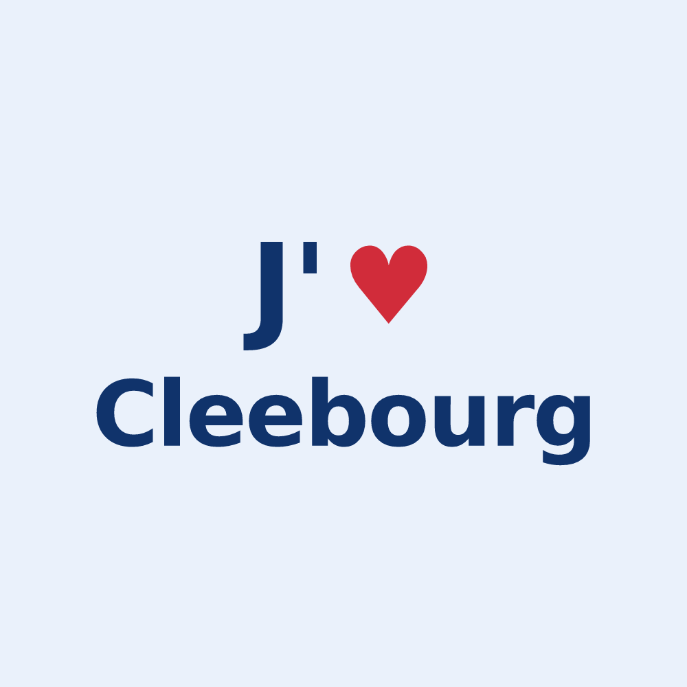 Sticker personnalisé Cleebourg — design J'aime Cleebourg