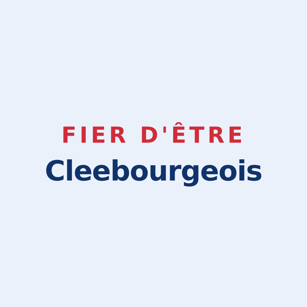 Sticker « Fier d'être Cleebourgeois » — design pour Cleebourg