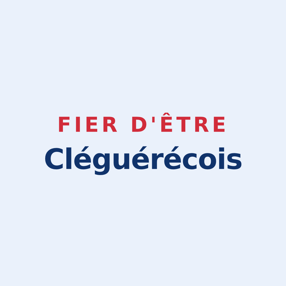 Sticker « Fier d'être Cléguérécois » — design pour Cléguérec