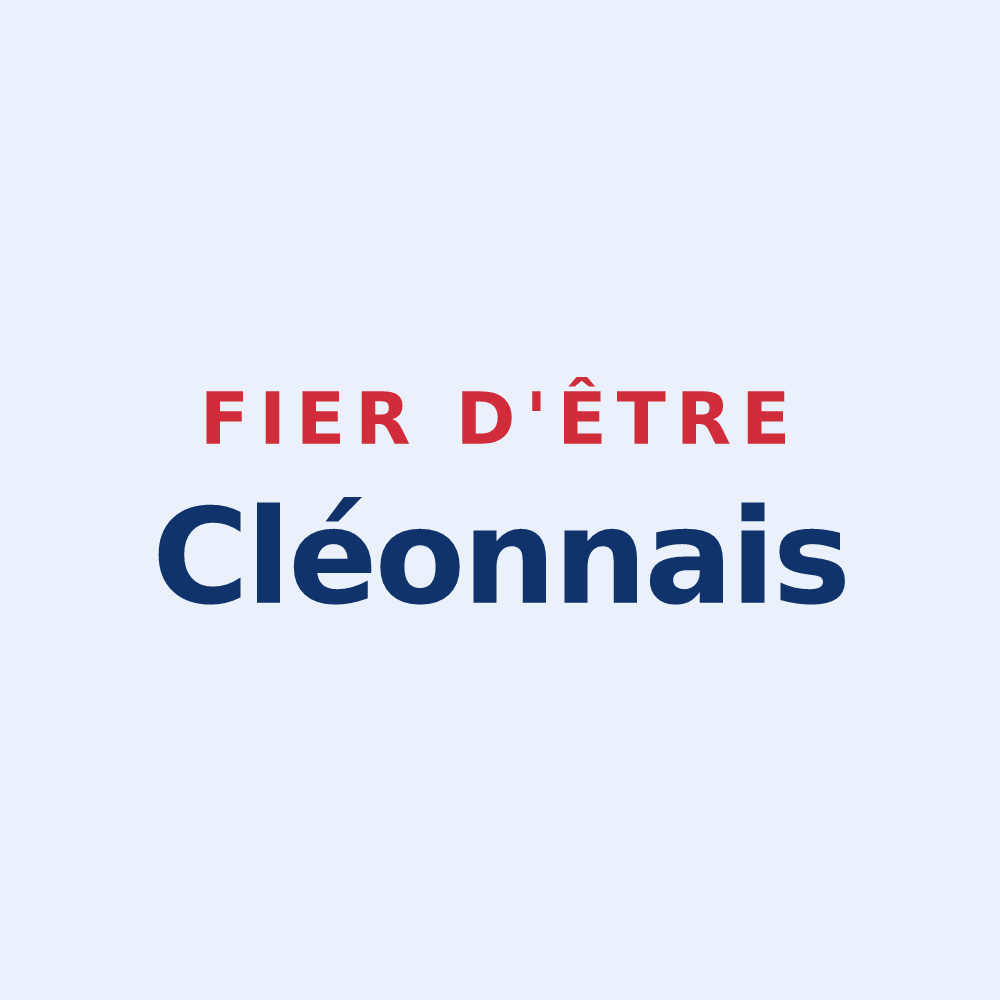 Sticker « Fier d'être Cléonnais » — design pour Cléon-d'Andran
